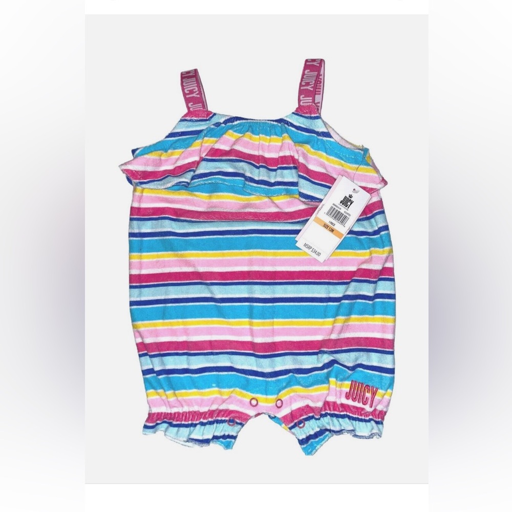 NWT Juicy Couture baby girl romper/Size: 12 months